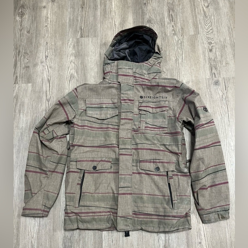 686 Smarty Infidry Snowboard Ski Coat Jacket  Mens Small Shell Skiing Warm